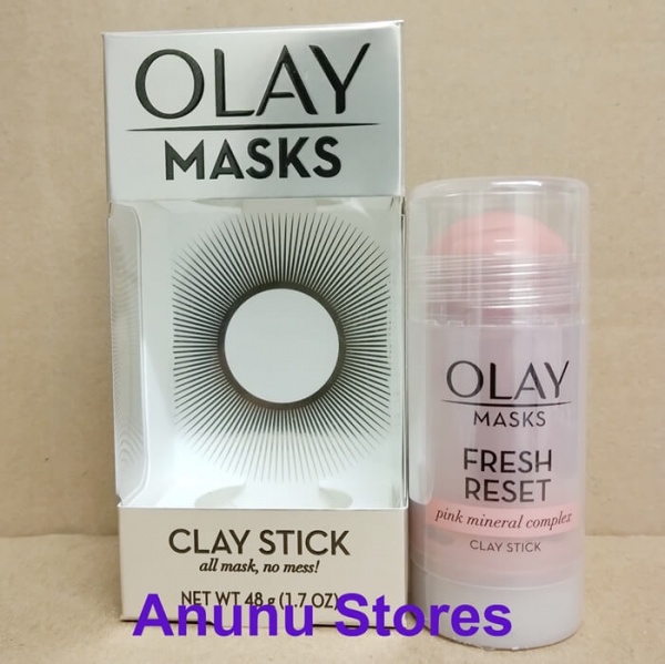 Olay Masks Fresh Reset Clay Stick with Pink Mineral Complex 48g